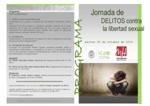 JORNADA DE DELITOS CONTRA LA LIBERTAD SEXUAL cartel